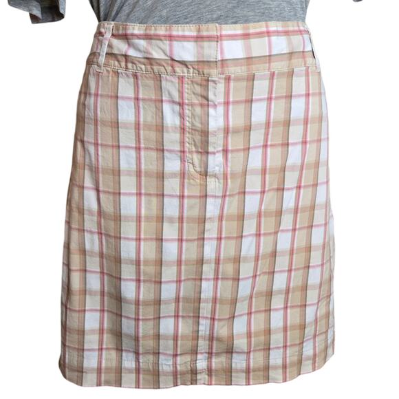 Izod Golf Womens Plaid Skort Size‎ 12 A Line Flat Front Pockets Outdoors Stretch - Picture 1 of 7